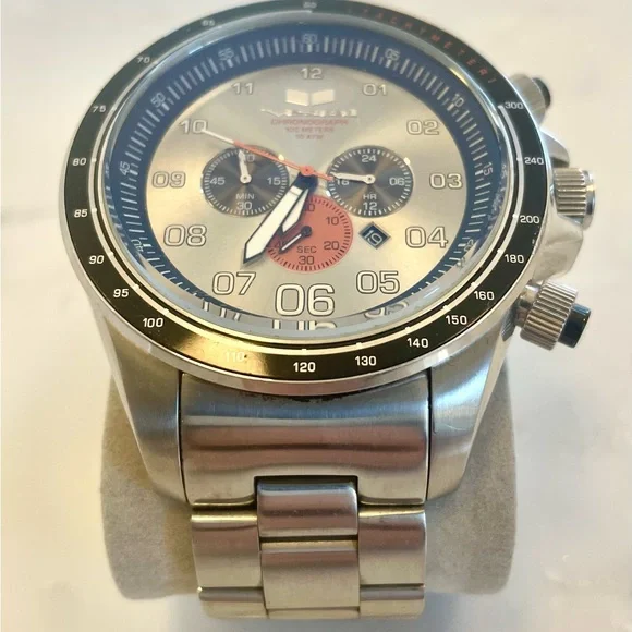 Vestal Silver Zeppelin Chronograph Watch - Picture 2 of 5